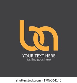 Letter ba logo design vector template.
