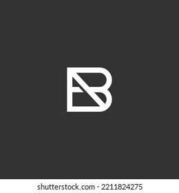 letter ba logo design vector illustration template