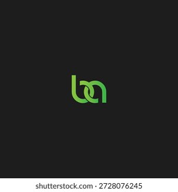 Letter BA logo icon flat vector design.