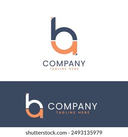 Letter ba logo template design