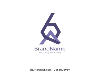 Letter ba logo vector design simple logo template concept