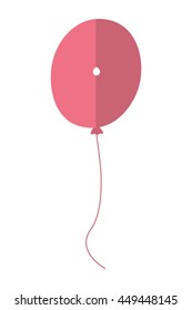 Letter ballooon air cute balloon isolated vector illustration