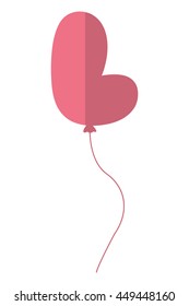 Letter ballooon air cute balloon isolated vector illustration