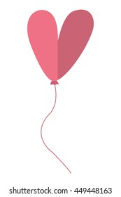 Letter ballooon air cute balloon isolated vector illustration