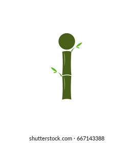 letter i with bamboo logo