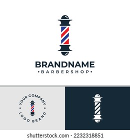 Letter I Barbershop Logo, suitable for any business related to barbershop with I initial.