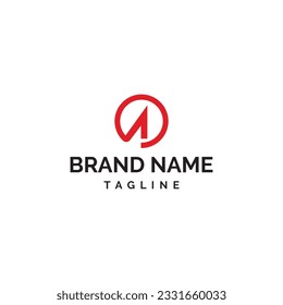Diseño del logotipo de la marca de palabras a base de letra.
