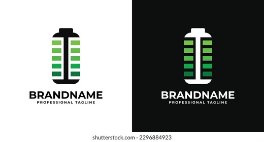 Letter I Battery Logo. Suitable for any business related to Battery with I initial.