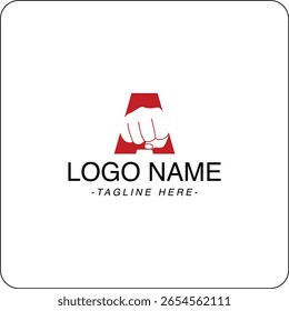 Letra A Plantilla del logotipo de la batalla