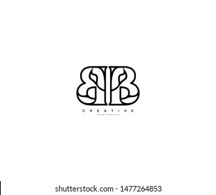 Letter BB Abstract Minimalist Linear Modern Logotype