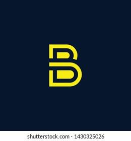Letter BB B Clean and Minimal Initial Based Logo Design