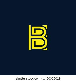 Letter BB B Clean and Minimal Initial Based Logo Design