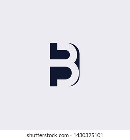 Letra BB B Diseño de logotipo inicial limpio y mínimo