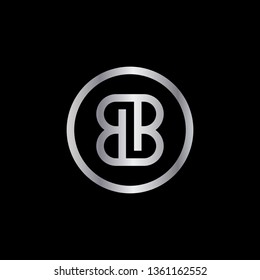 letter BB with circle frame design vector illustration