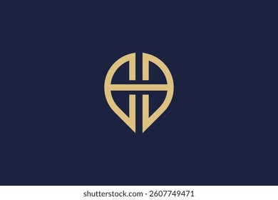letter bb location logo icon  vector design template  concept