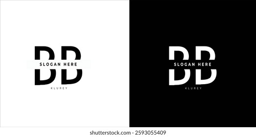 Letter BB Logo Design, Creative Minimal BB Monogram. abstract vector logo monogram. Print