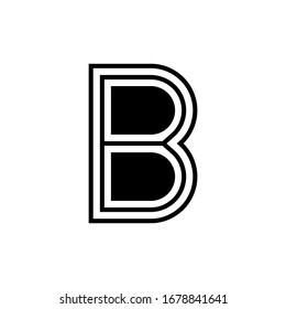 Letter BB Logo Design icon template