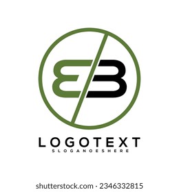 Letter BB logo design image