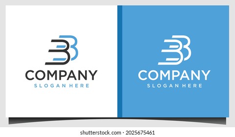 letter BB logo design template
