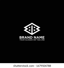 letter BB logo design vector template