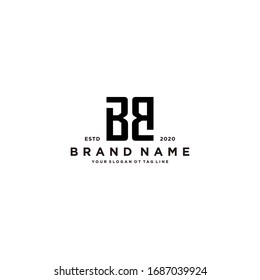 plantilla vectorial de diseño de logotipo BB de letra