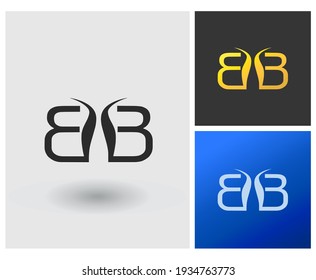 Letter BB Logo Design Vector with Abstract Modern
