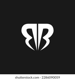 letter BB logo design vector
