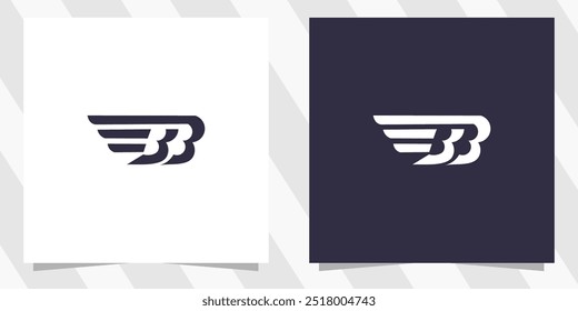 letter bb logo design vector
