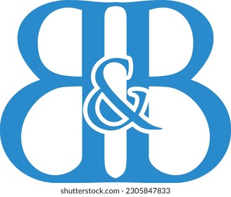 Logotipo de letra BB, diseño de logotipo de monograma BB