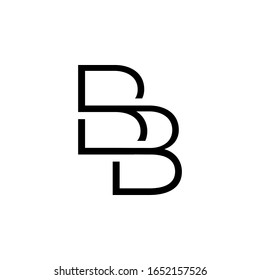 Letter BB logo with sophisticated design. the concept of using minimal, and clean. suitable for personal, real estate, business consulting, fashion, business modern, and others