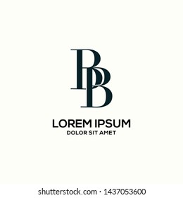 letter BB logo template eps 10