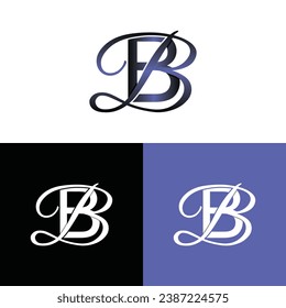 Carta BB diseño de portador de logotipo moderno de lujo en monograma diseño vectorial, logotipo marca vectorial inicial elemento gráfico ilustración plantilla de diseño