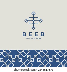 Letter BB Minimalist Lines Logo Vector. Initial B Abstract Line Monogram Logo Identity for Branding
