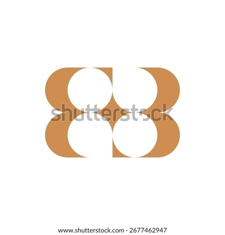 Letter BB minimalist luxury monogram logo