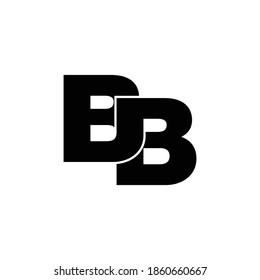 Letter BB simple logo design vector