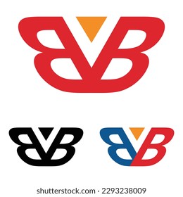 letter BB twin logo template