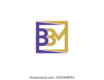 Letter BBM logo design vector Custom modern icon template