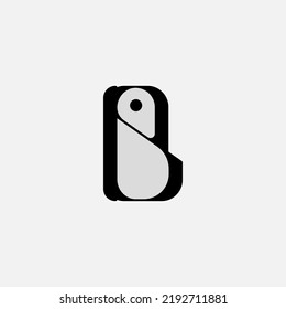 Letter B,BS logo.Baby bird logo design vector template.