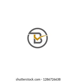 letter B,BV design logo vector