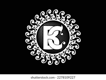 Diseño del logotipo de los monogramas BC o CB de la letra
