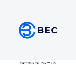 Letter BC CB Simple Monogram Logo