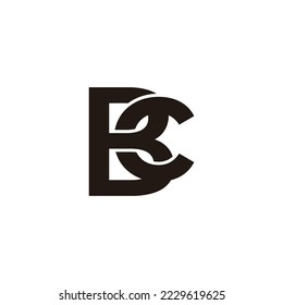 Buchstaben bc mit Überlappung des 3D-Logos