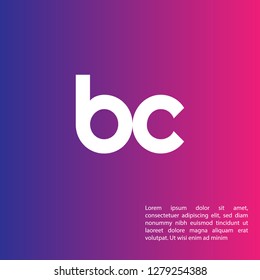 letter bc logo concept. Designed for your web site design, logo, app, UI