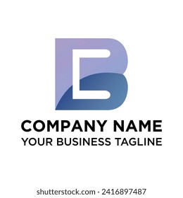 Diseño del logotipo BC de la carta. logotipo de CB