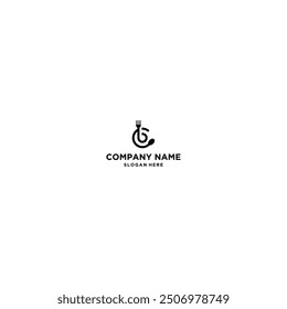 Letter BC Logo with Spoon And Fork for Restaurant logo Template