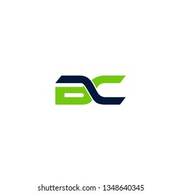 letter BC logo vector