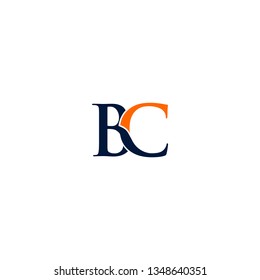 letter BC logo vector
