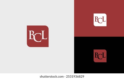 Modelo de vetor de design de logotipo bcl de letra.
