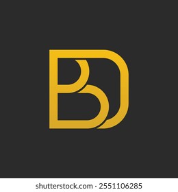 Letter BD or DB Logo Concept