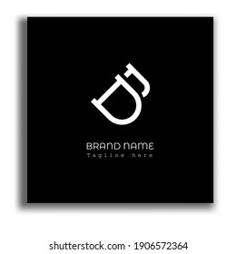 letter bd logo with a 45 degree angle